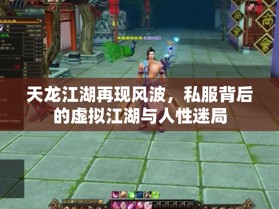 天龙江湖再现风波，私服背后的虚拟江湖与人性迷局