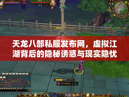 天龙八部私服发布网，虚拟江湖背后的隐秘诱惑与现实隐忧