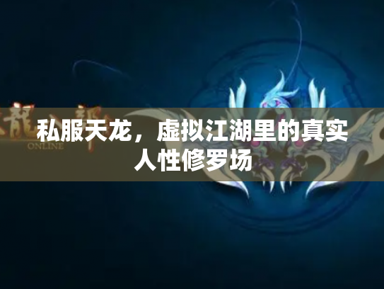 私服天龙，虚拟江湖里的真实人性修罗场