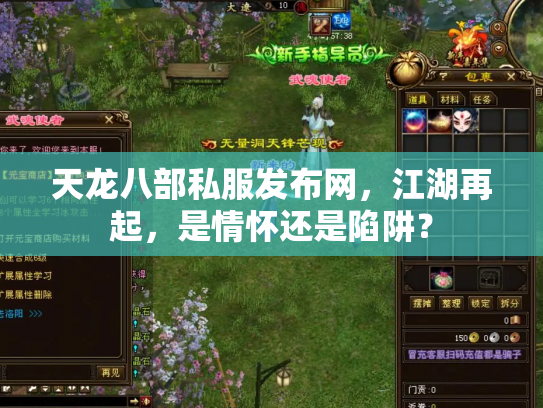 天龙八部私服发布网，江湖再起，是情怀还是陷阱？