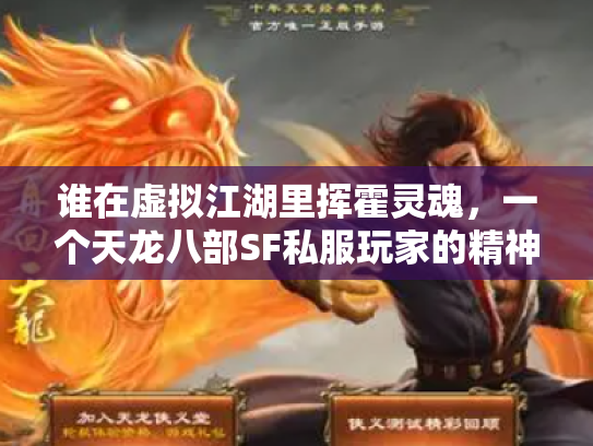 谁在虚拟江湖里挥霍灵魂，一个天龙八部SF私服玩家的精神流亡录