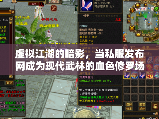 虚拟江湖的暗影，当私服发布网成为现代武林的血色修罗场