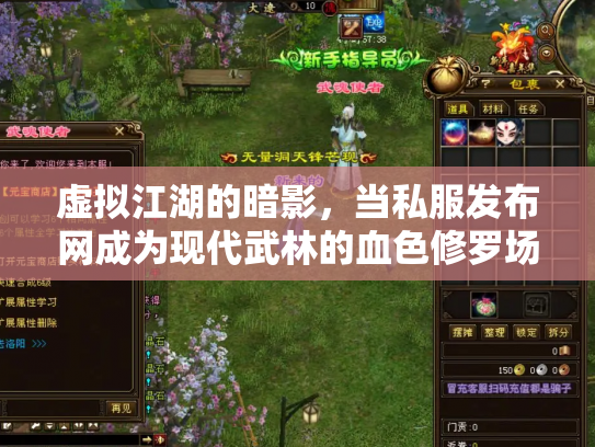 虚拟江湖的暗影，当私服发布网成为现代武林的血色修罗场