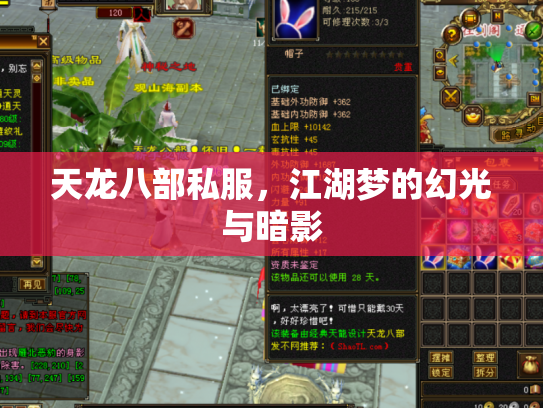 天龙八部私服，江湖梦的幻光与暗影