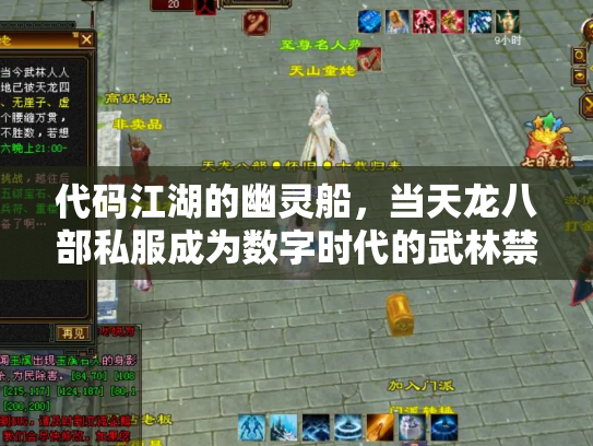 代码江湖的幽灵船，当天龙八部私服成为数字时代的武林禁地