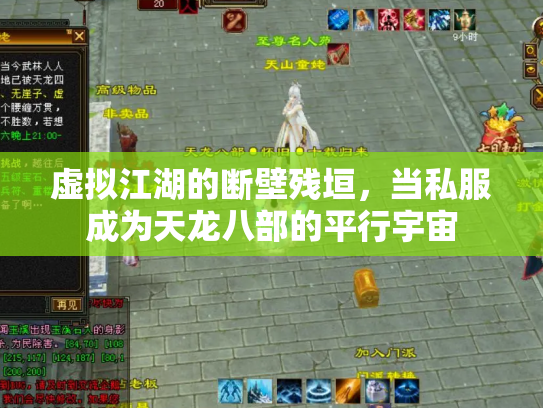 虚拟江湖的断壁残垣，当私服成为天龙八部的平行宇宙