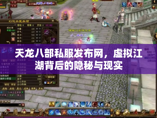 天龙八部私服发布网，虚拟江湖背后的隐秘与现实