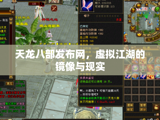 天龙八部发布网，虚拟江湖的镜像与现实