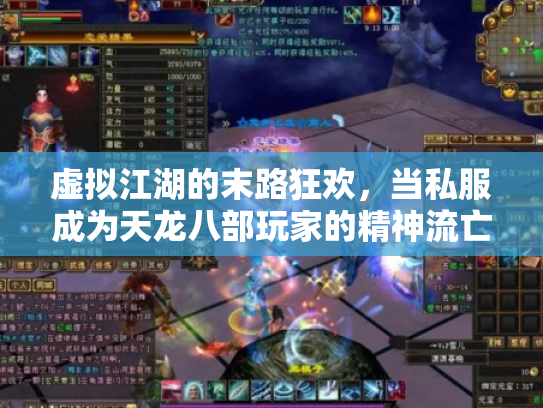 虚拟江湖的末路狂欢，当私服成为天龙八部玩家的精神流亡地