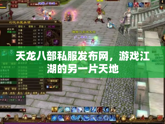 天龙八部私服发布网，游戏江湖的另一片天地