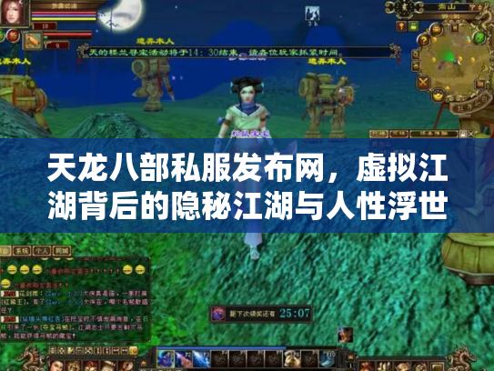 天龙八部私服发布网，虚拟江湖背后的隐秘江湖与人性浮世绘
