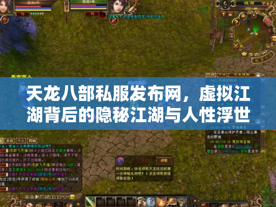 天龙八部私服发布网，虚拟江湖背后的隐秘江湖与人性浮世绘