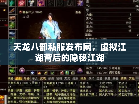 天龙八部私服发布网，虚拟江湖背后的隐秘江湖