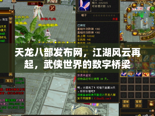 天龙八部发布网，江湖风云再起，武侠世界的数字桥梁