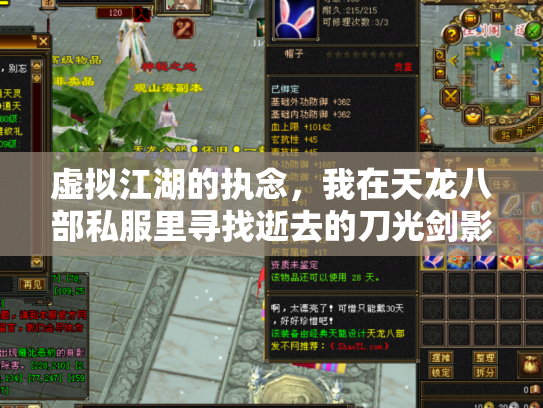 虚拟江湖的执念，我在天龙八部私服里寻找逝去的刀光剑影