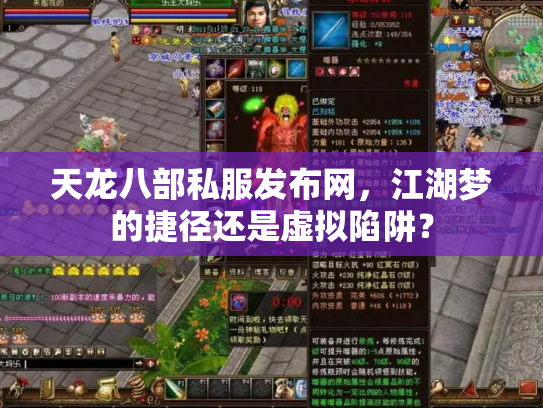 天龙八部私服发布网，江湖梦的捷径还是虚拟陷阱？