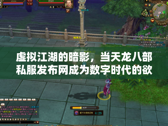 虚拟江湖的暗影，当天龙八部私服发布网成为数字时代的欲望镜像