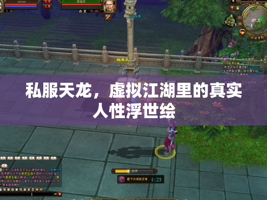 私服天龙，虚拟江湖里的真实人性浮世绘