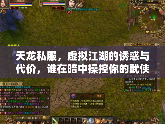 天龙私服，虚拟江湖的诱惑与代价，谁在暗中操控你的武侠梦？