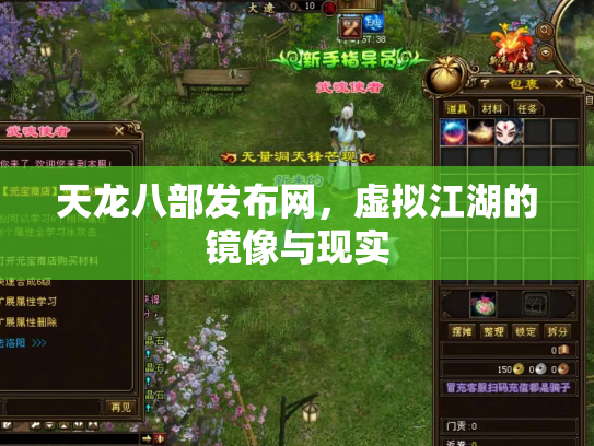 天龙八部发布网，虚拟江湖的镜像与现实