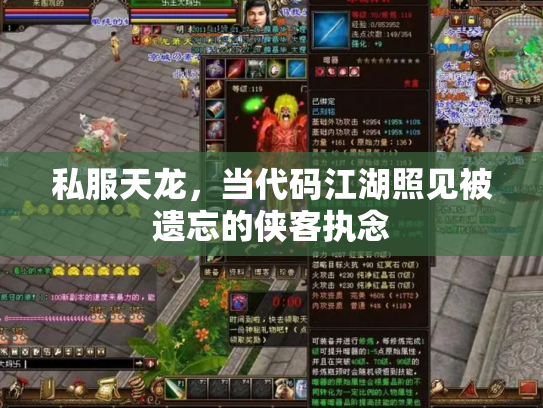 私服天龙，当代码江湖照见被遗忘的侠客执念