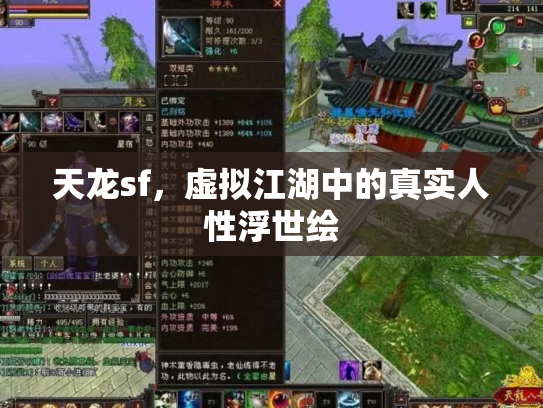 天龙sf，虚拟江湖中的真实人性浮世绘