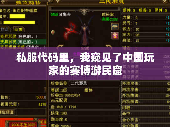 私服代码里，我窥见了中国玩家的赛博游民窟