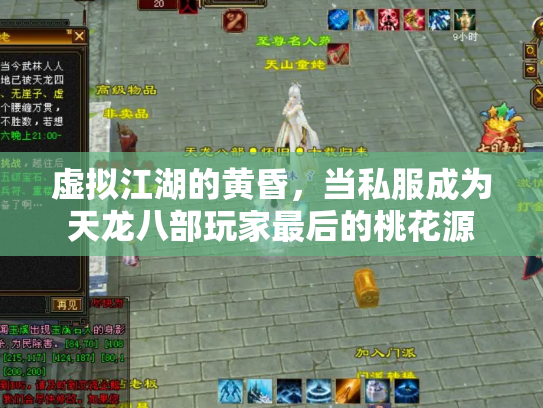 虚拟江湖的黄昏，当私服成为天龙八部玩家最后的桃花源