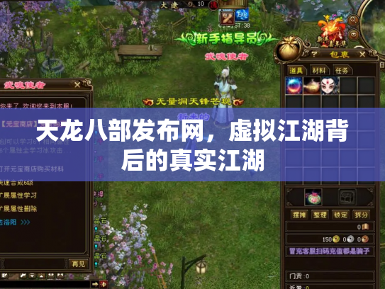 天龙八部发布网，虚拟江湖背后的真实江湖