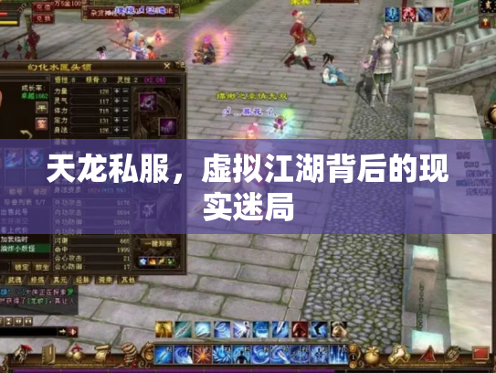 天龙私服，虚拟江湖背后的现实迷局