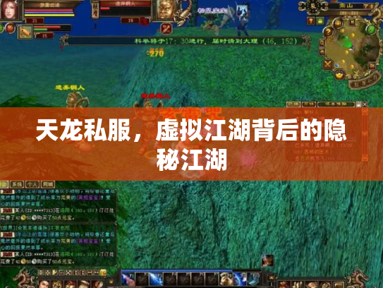 天龙私服，虚拟江湖背后的隐秘江湖