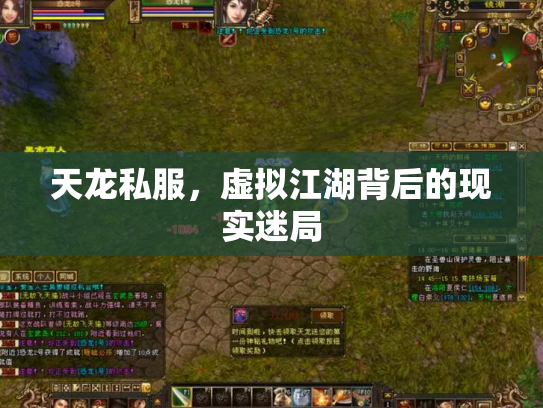 天龙私服，虚拟江湖背后的现实迷局