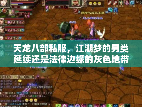 天龙八部私服，江湖梦的另类延续还是法律边缘的灰色地带？