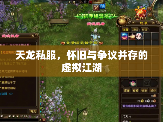 天龙私服，怀旧与争议并存的虚拟江湖