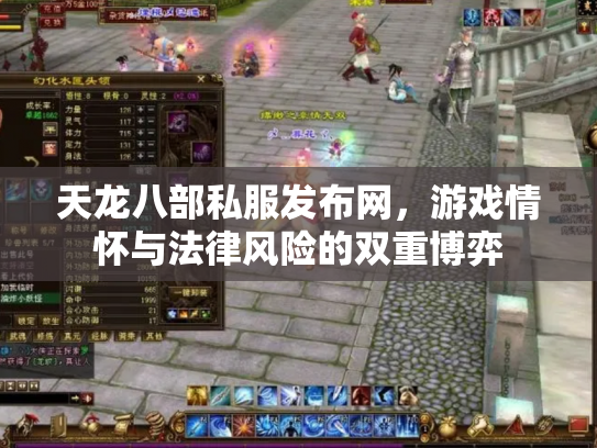 天龙八部私服发布网，游戏情怀与法律风险的双重博弈