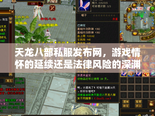 天龙八部私服发布网，游戏情怀的延续还是法律风险的深渊？