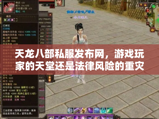 天龙八部私服发布网，游戏玩家的天堂还是法律风险的重灾区？