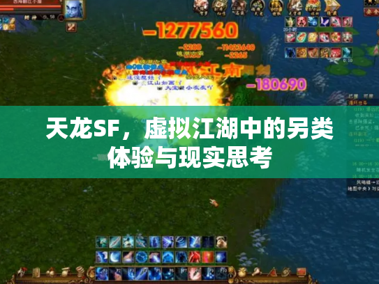 天龙SF，虚拟江湖中的另类体验与现实思考