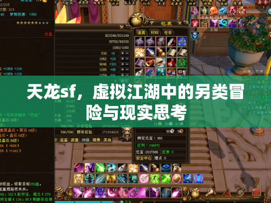 天龙sf，虚拟江湖中的另类冒险与现实思考