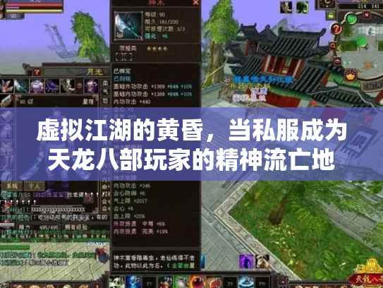 虚拟江湖的黄昏，当私服成为天龙八部玩家的精神流亡地