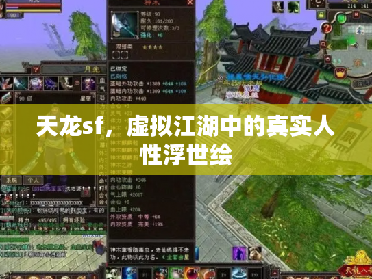 天龙sf，虚拟江湖中的真实人性浮世绘