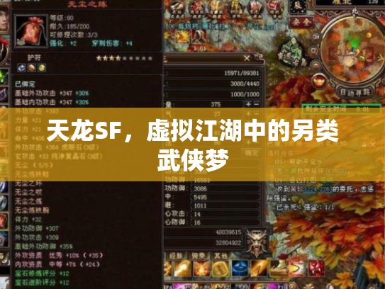 天龙SF，虚拟江湖中的另类武侠梦