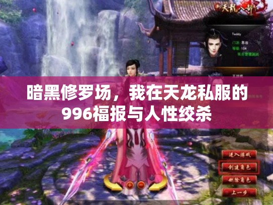 暗黑修罗场，我在天龙私服的996福报与人性绞杀