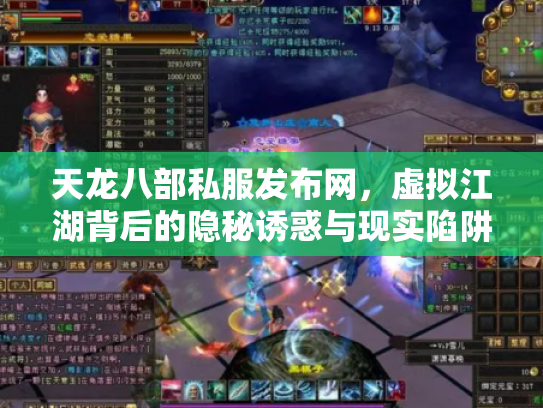 天龙八部私服发布网，虚拟江湖背后的隐秘诱惑与现实陷阱