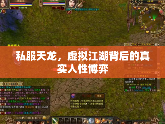 私服天龙，虚拟江湖背后的真实人性博弈