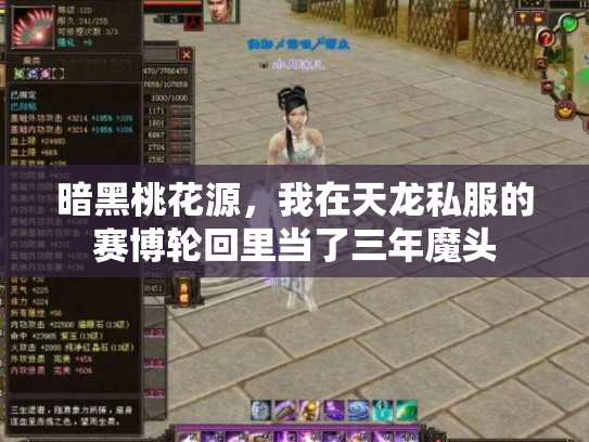 暗黑桃花源，我在天龙私服的赛博轮回里当了三年魔头