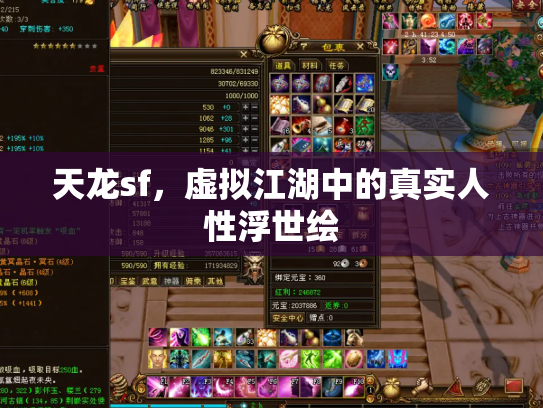 天龙sf，虚拟江湖中的真实人性浮世绘
