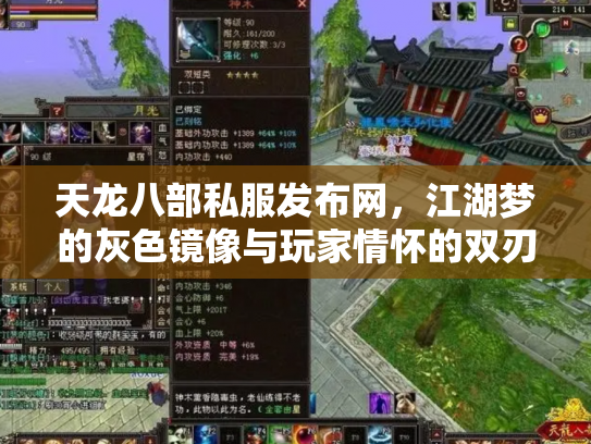 天龙八部私服发布网，江湖梦的灰色镜像与玩家情怀的双刃剑