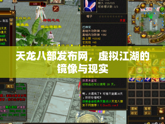 天龙八部发布网，虚拟江湖的镜像与现实