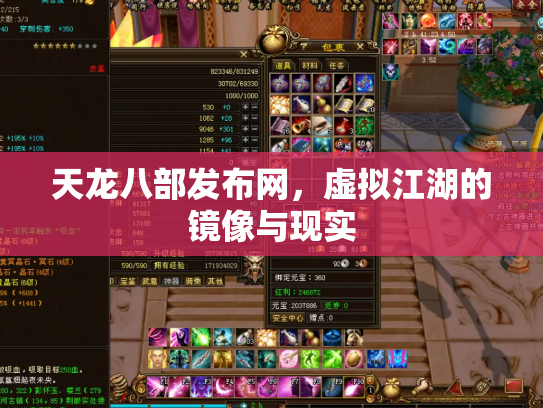 天龙八部发布网，虚拟江湖的镜像与现实